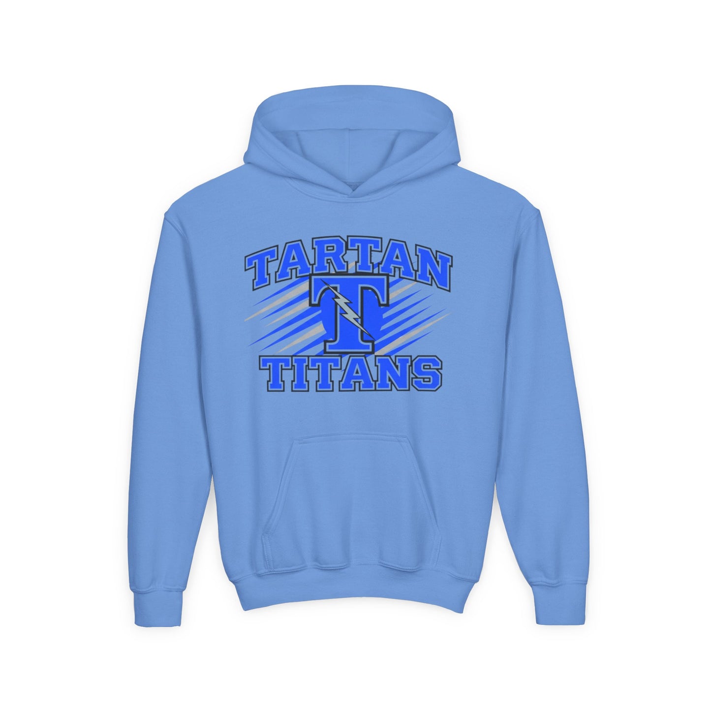 Tartan Titans Youth Heavy Blend Hooded Sweatshirt – Perfect for Team Spirit and Casual Wear