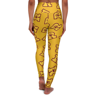 Minneapolis Roosevelt Teddies High Waisted Leggings - Comfortable Athletic Wear for Fitness Enthusiasts