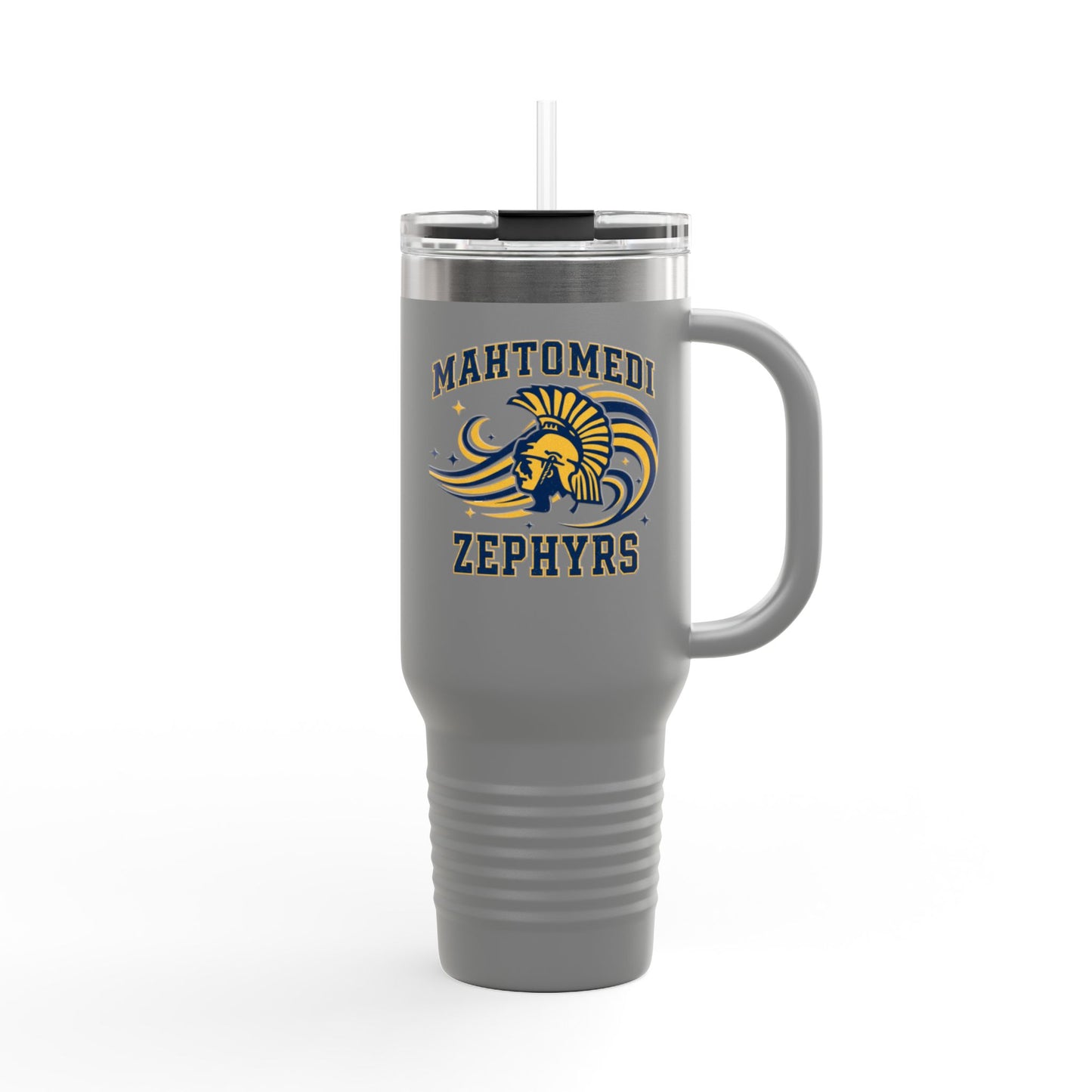 Mahtomedi Zephyrs Insulated Travel Mug - 40oz with Custom Logo for Road Trips and Daily Commutes