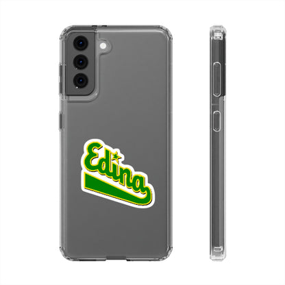 Custom Clear Phone Case with Edina Design - Stylish Protection for Your Smartphone
