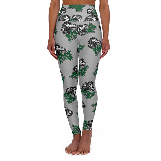Mounds View Mustangs Trendy High Waisted Leggings