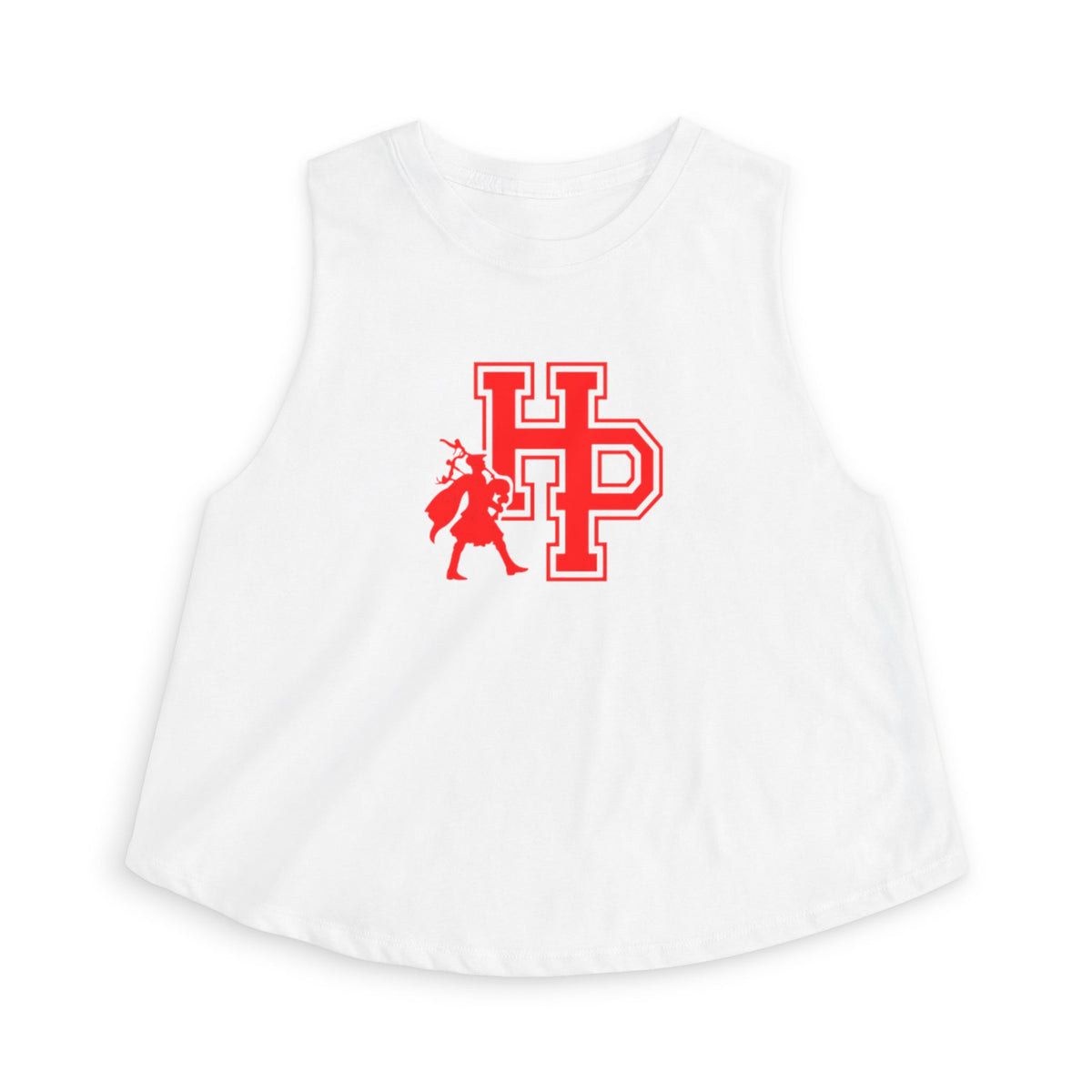 Highland Park Scots Crop Top — Retro Script Athletic Women's Tank