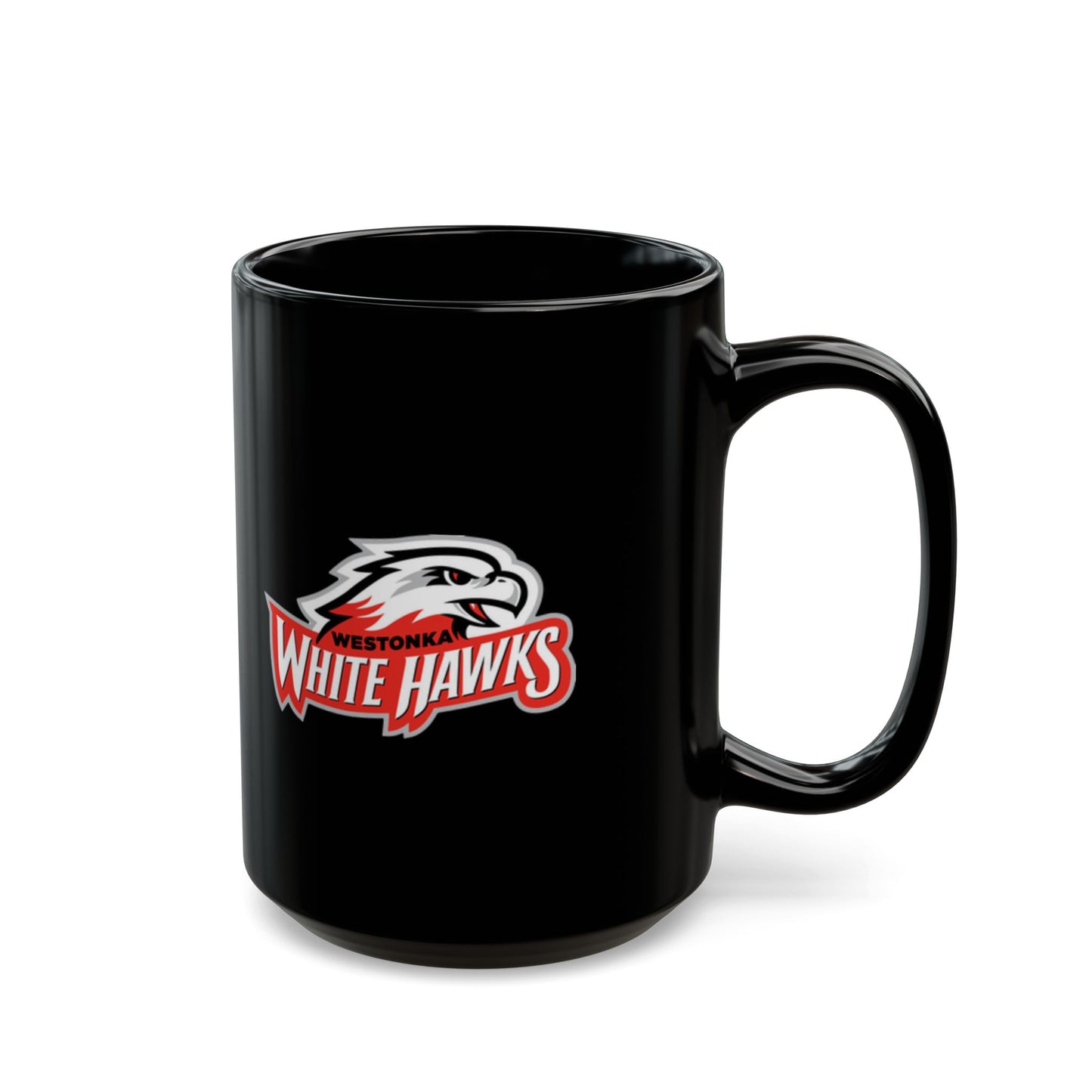 Mound Westonka White Hawks Black Coffee Mug - 11oz or 15oz