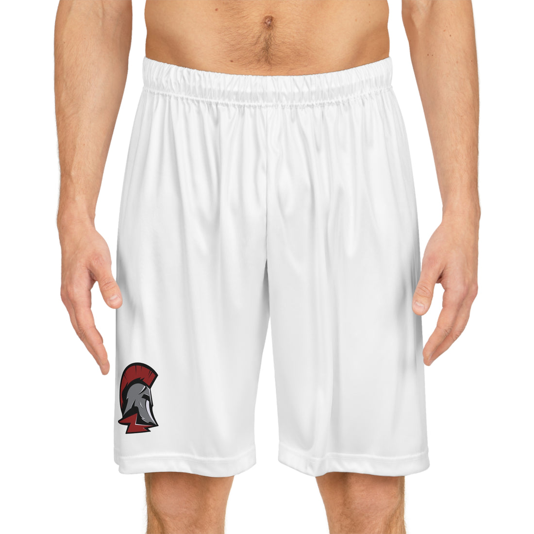 Richfield Spartans White Basketball Shorts for Sports Enthusiasts