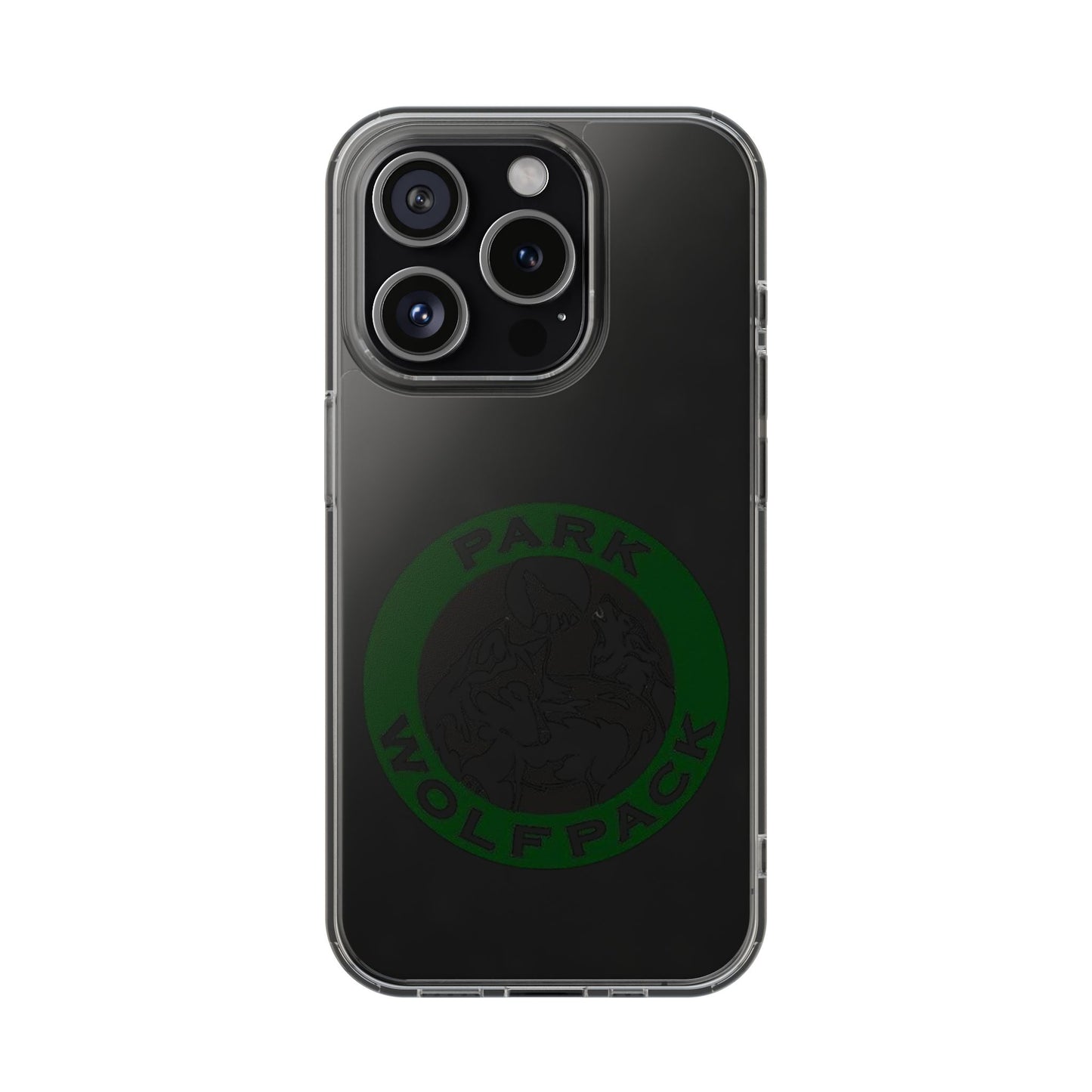Custom Clear Phone Case - Park Wolfpack Design