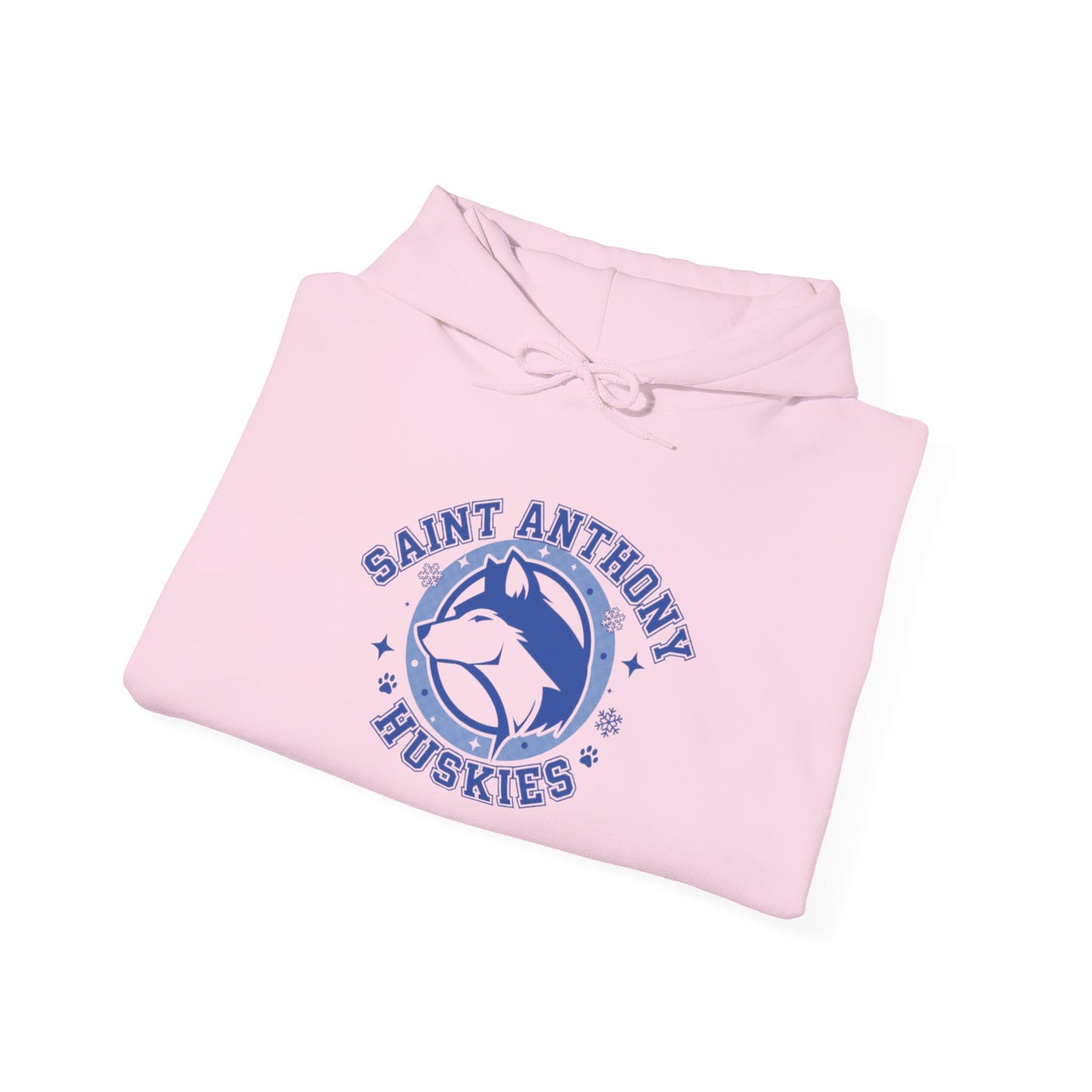 Saint Anthony Huskies Unisex Hooded Sweatshirt – Perfect for School Spirit and Casual Wear