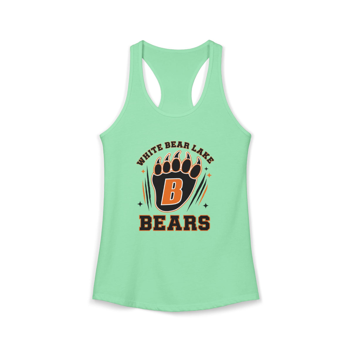 White Bear Bears Racerback Tank