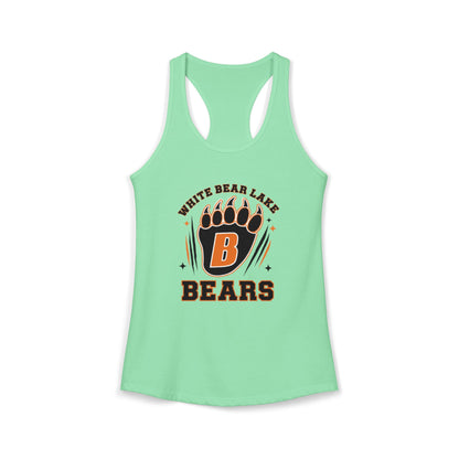 White Bear Bears Racerback Tank