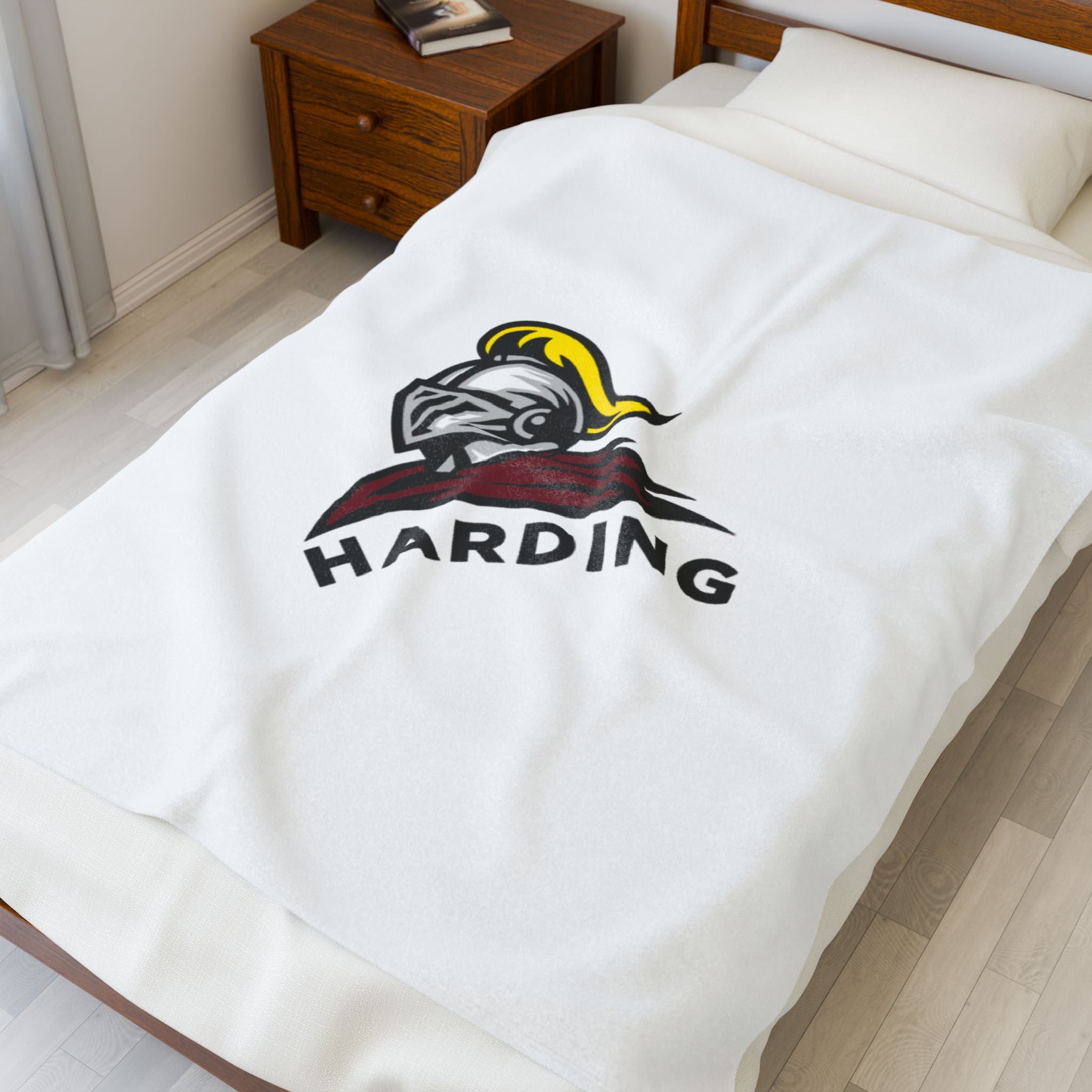 Harding Knights Velveteen Plush Blanket - Cozy Comfort for Home or Game Days