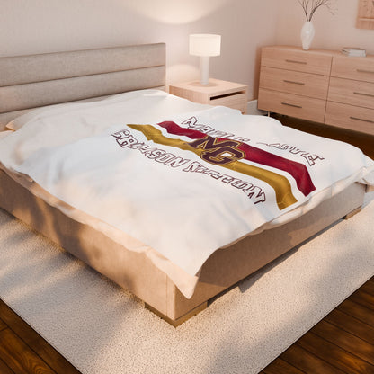 Maple Grove Crimson Nation Velveteen Plush Blanket