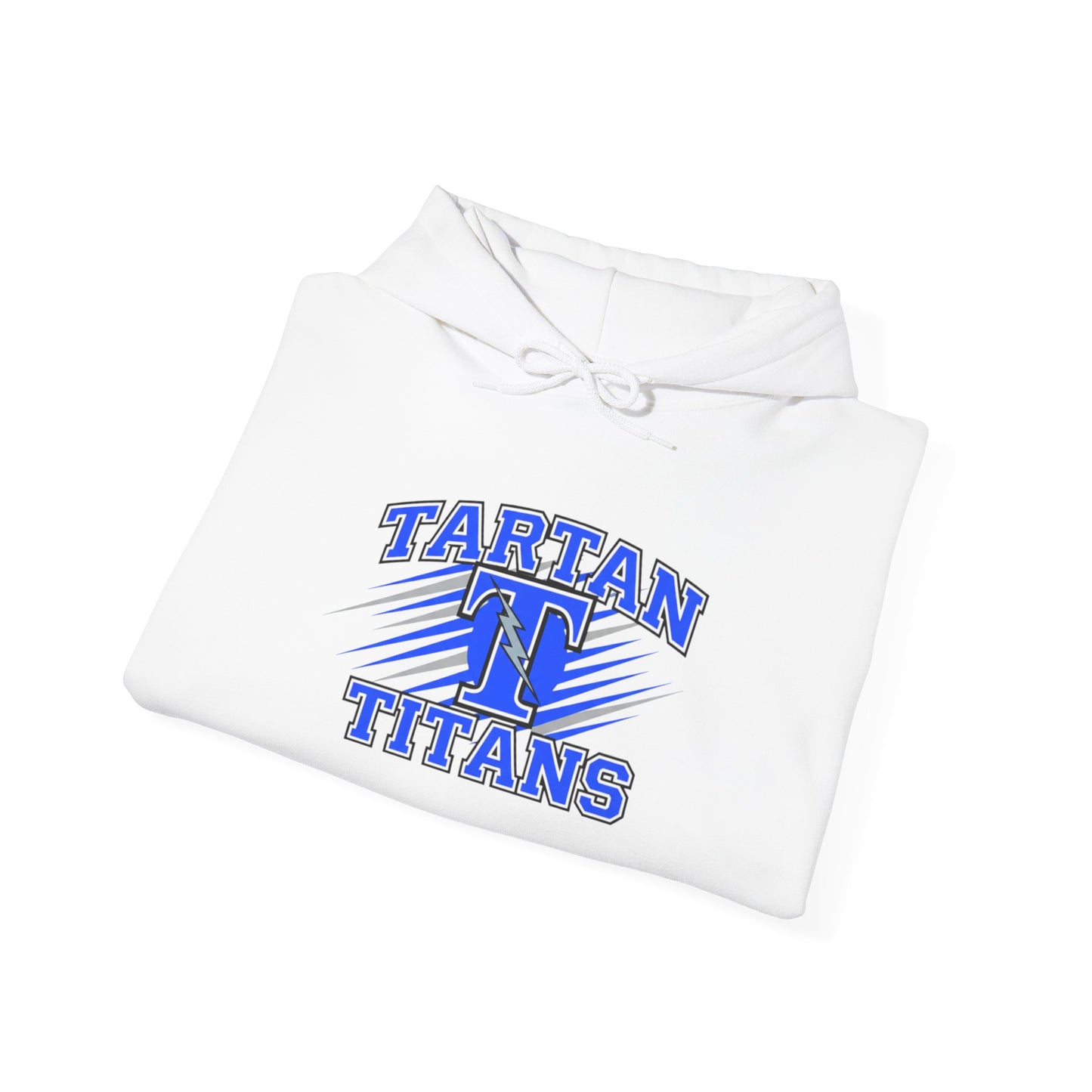 Unisex Heavy Blend Hooded Sweatshirt Tartan Titans - Perfect for Casual Comfort & School Spirit