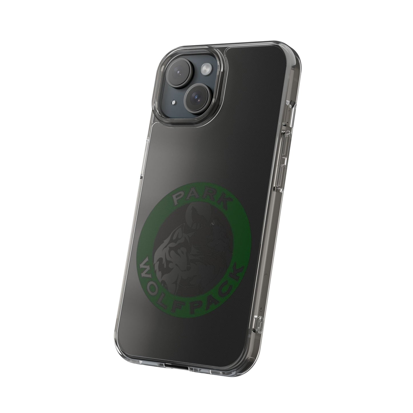 Custom Clear Phone Case - Park Wolfpack Design
