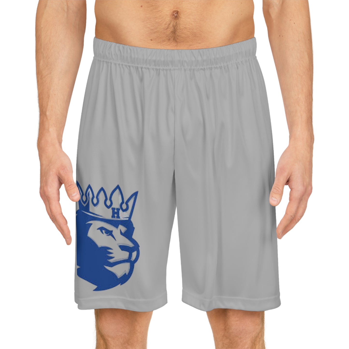 Hopkins Royals Men's Light Grey Basketball Shorts - Comfortable Athletic Wear