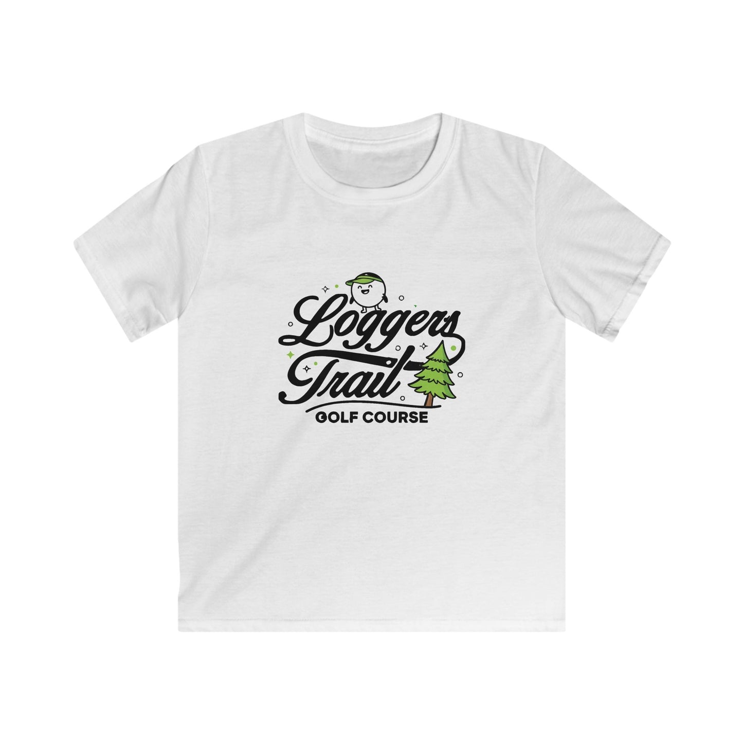 Kids Tee - "Loggers Trail Golf Course" Playful Woodland Golf Shirt