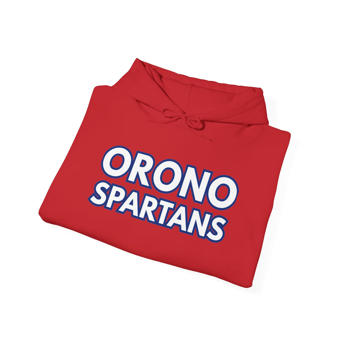 Orono Spartans Red Hoodie — School Spirit Pullover with Spartan Logo
