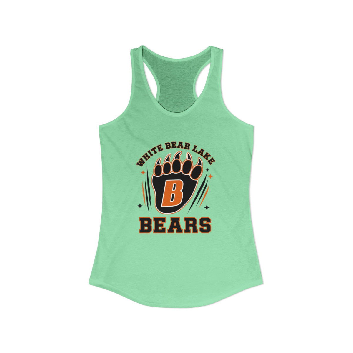 White Bear Bears Racerback Tank