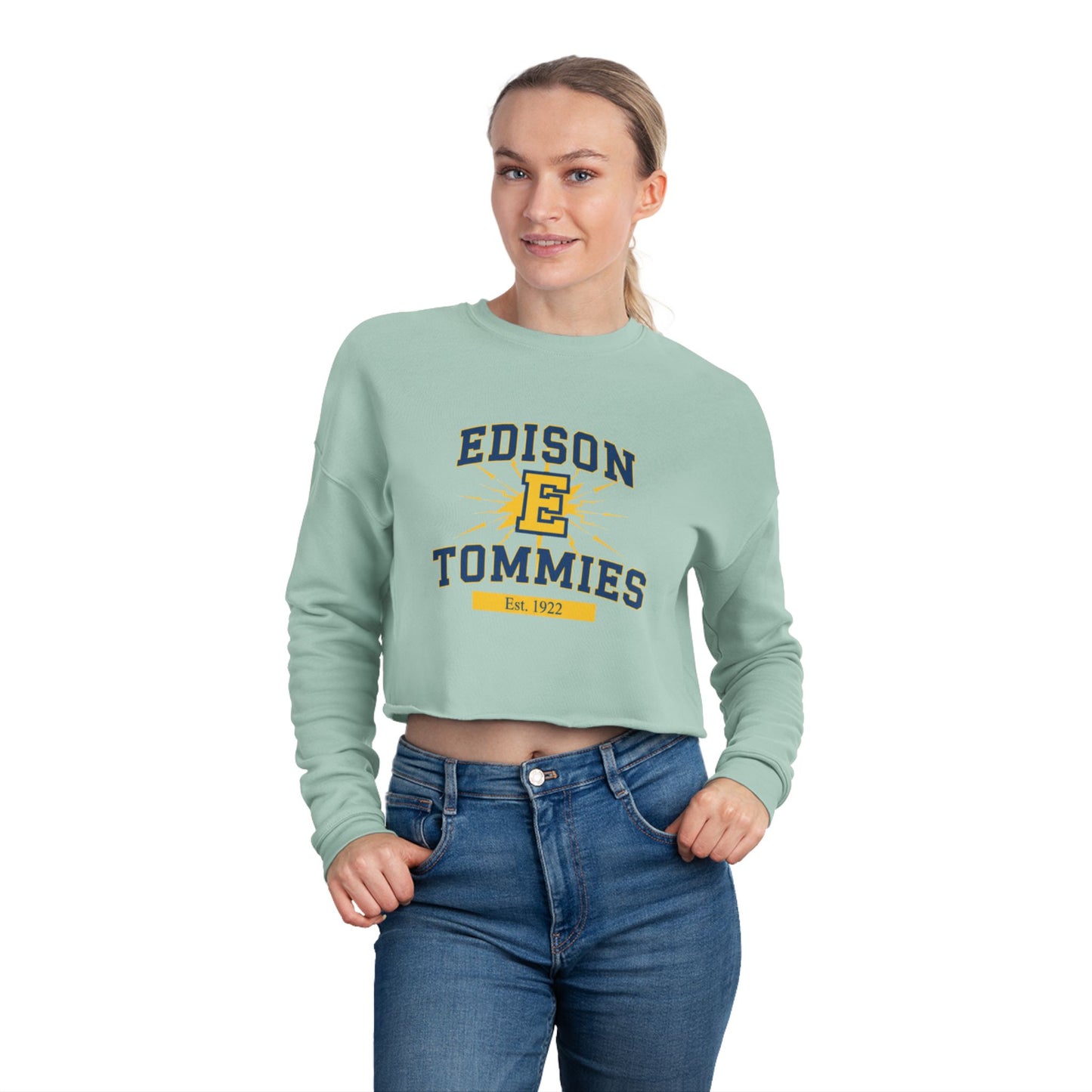 Minneapolis Edison Tommies Cropped Sweatshirt for Women - Trendy & Fun