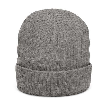 Embroidered Ribbed Beanie - O'Malley’s Irish Pub Logo