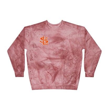 Saint Louis Park Orioles Color Blast Crewneck Sweatshirt for a Vibrant Vibe, Unisex Tie-Dye Fashion