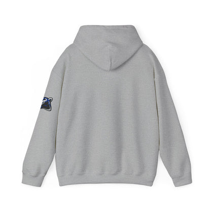 Rogers Royals Ironman Hoodie — School Spirit Pullover with Sleeve Mascot