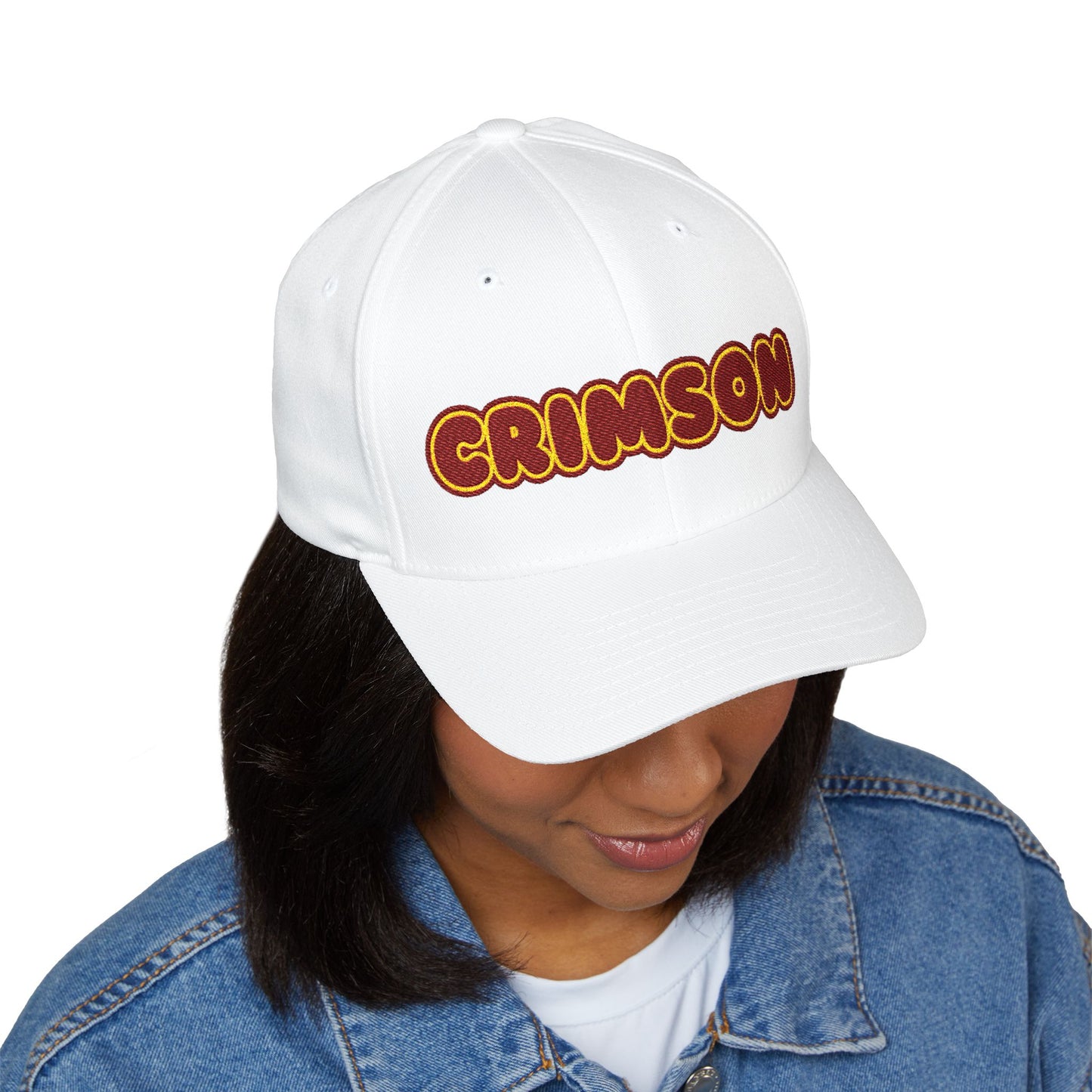 Maple Grove Crimson Embroidered Cap - Classic Style Hat