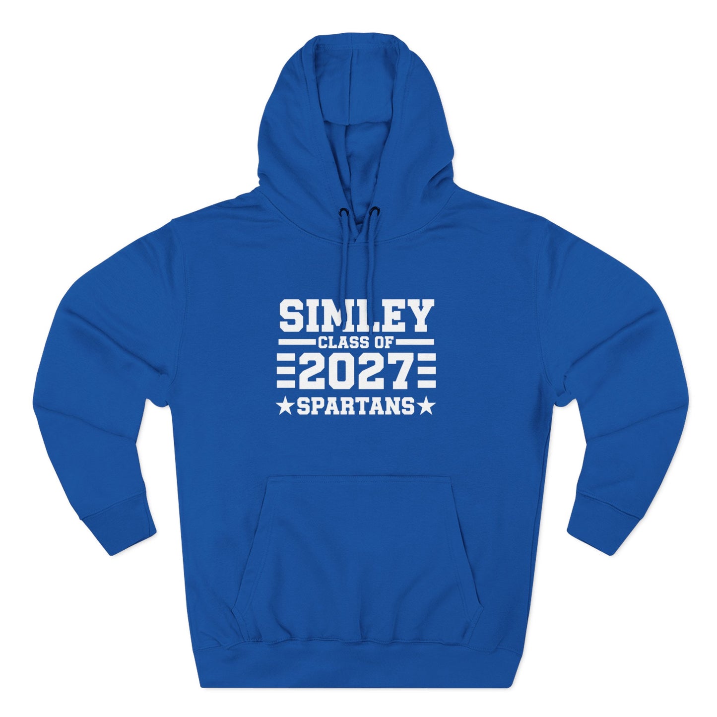 Simley Spartans "Class of 2027" Hoodie — Three-Panel Fleece Pullover
