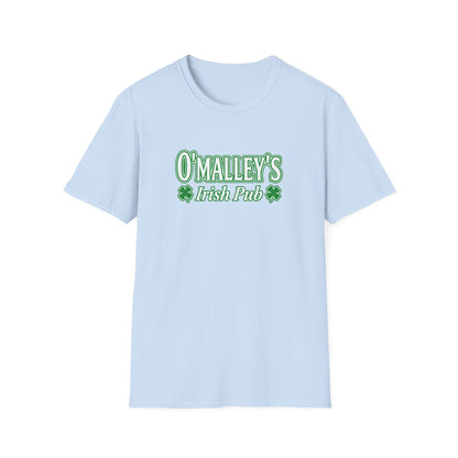 O'Malley's Irish Pub T-Shirt White Logo  - Unisex