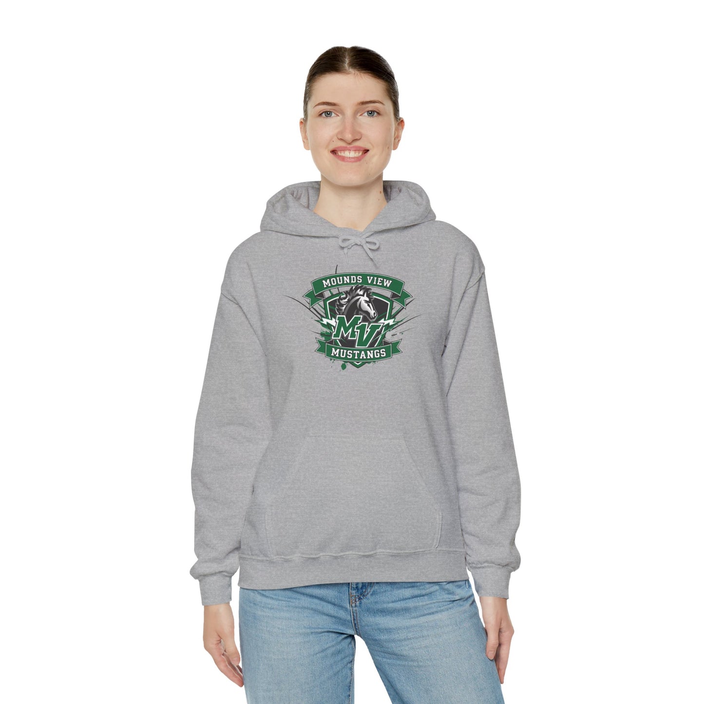 Mounds View Mustangs Vintage School Mascot Sweatshirt
