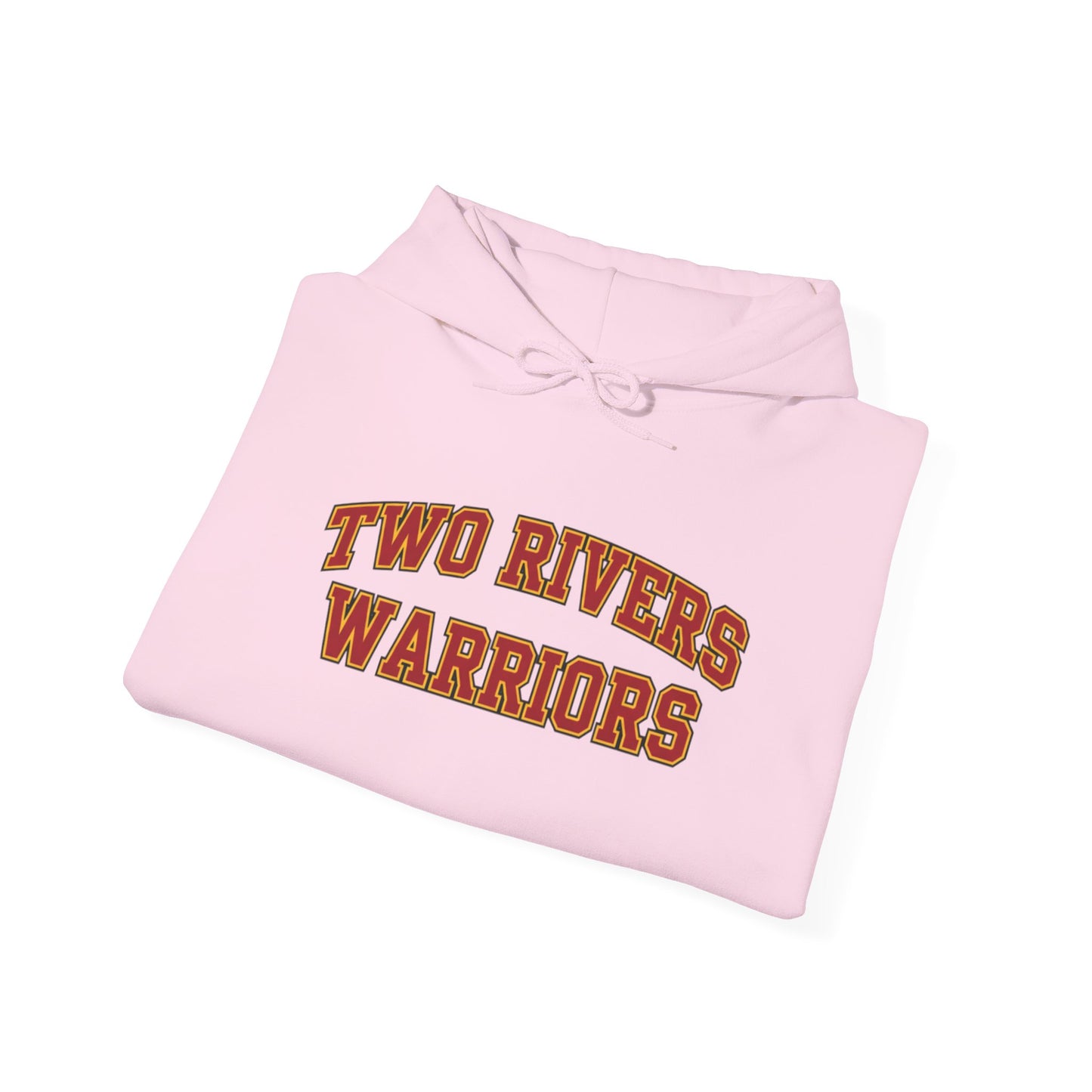 Two Rivers Warriors Unisex Heavy Blend™ Text Logo Hoodie - Cozy, Casual Sweatshirt for Outdoor Lovers