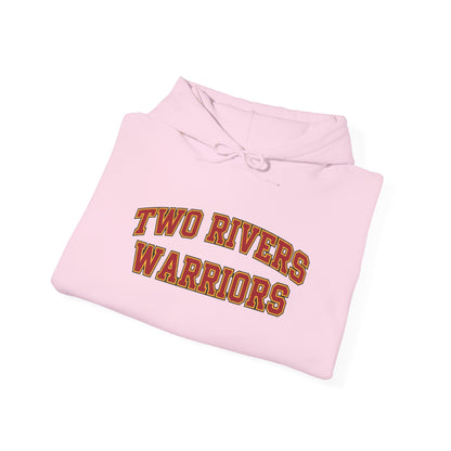 Two Rivers Warriors Unisex Heavy Blend™ Text Logo Hoodie - Cozy, Casual Sweatshirt for Outdoor Lovers