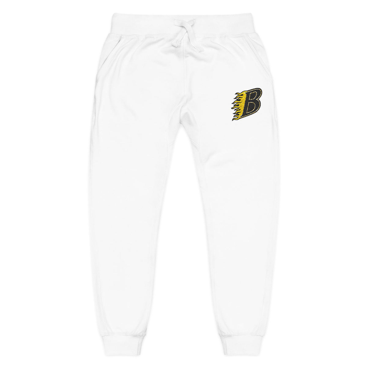 Burnsville Blaze Embroidered Fleece Sweatpants — Cozy Joggers for Everyday Comfort