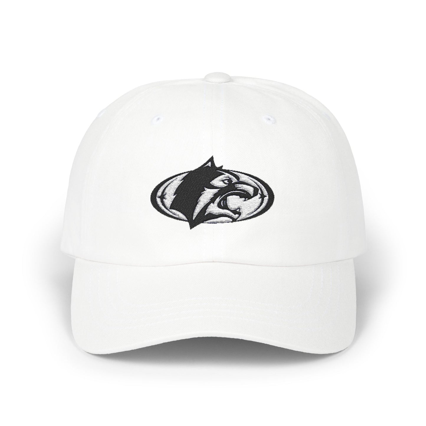 Roseville Raiders Cap - Stylish White Hat with Wolf Design for Casual Wear