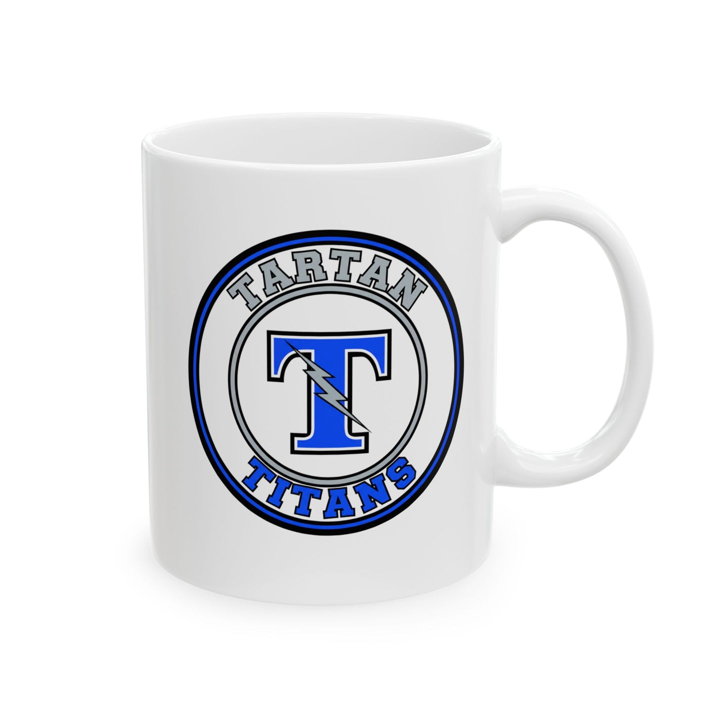 Tartan Titans Letter Ceramic Mug - 11oz & 15oz