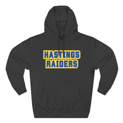 Hastings Raiders Hoodie — Collegiate Pullover with Bold Varsity Text