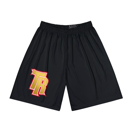 Two Rivers Warriors Men's Athletic Black Shorts for Workouts, Casual Wear