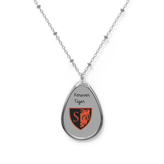 Minneapolis South Forever Tiger Oval Necklace – Elegant Custom Jewelry for Animal Lovers