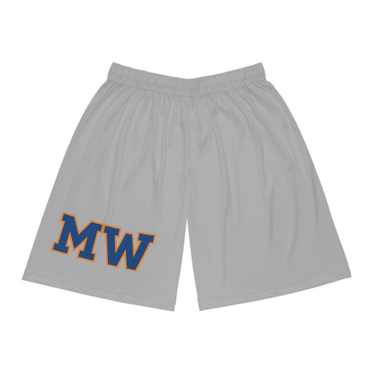 Minneapolis Washburn Millers MW Light Grey Basketball Shorts - Athletic Sportswear for Comfort & Style
