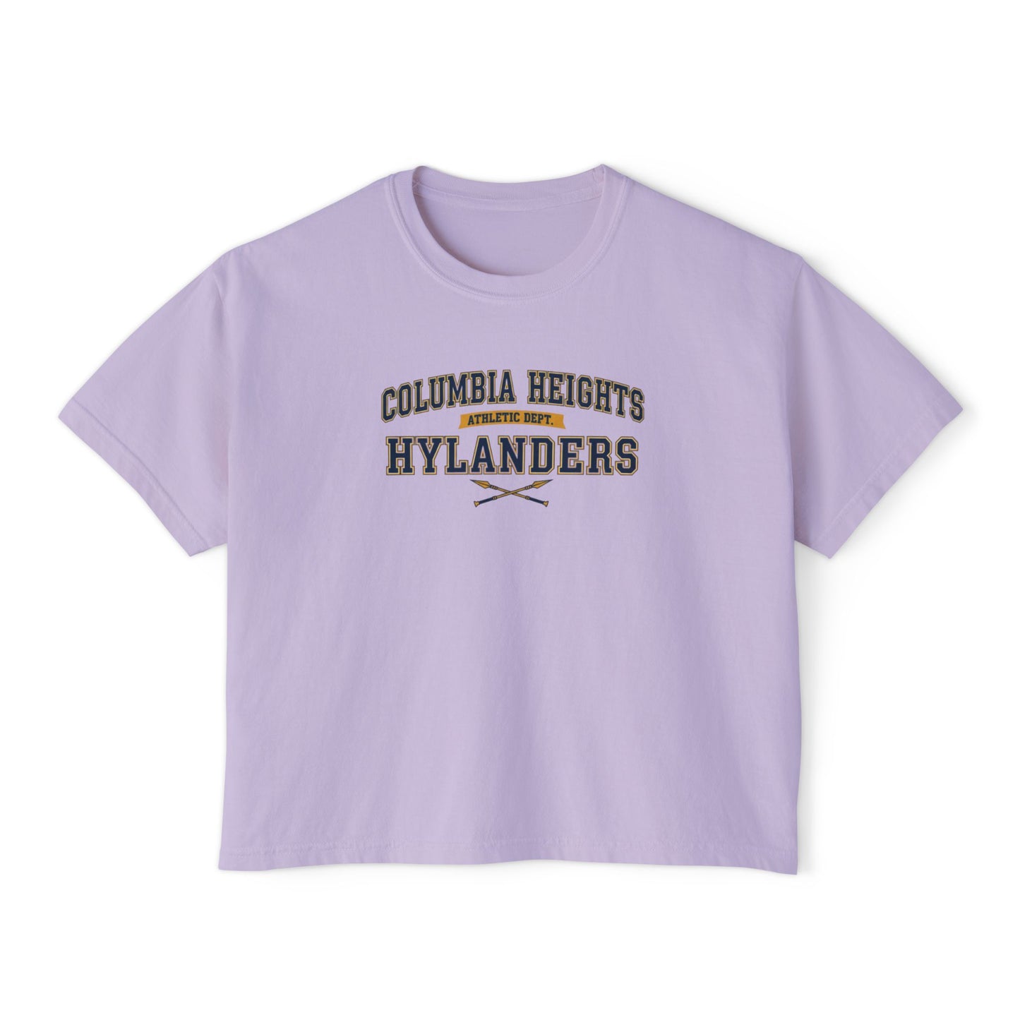 Columbia Heights Hylanders Stylish Women's Boxy Tee - Casual Comfort for Everyday Wear