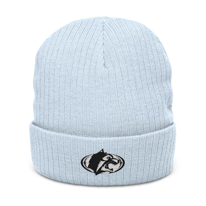 Roseville Raiders Embroidered Ribbed Knit Beanie - Cozy Winter Hat