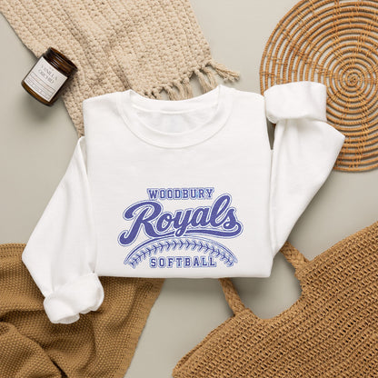 Royal Blue Script Crewneck Sweatshirt