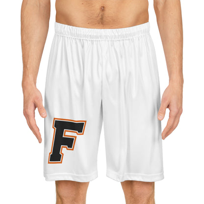 Farmington Tigers Men's White Basketball Shorts - Comfortable Athletic Wear