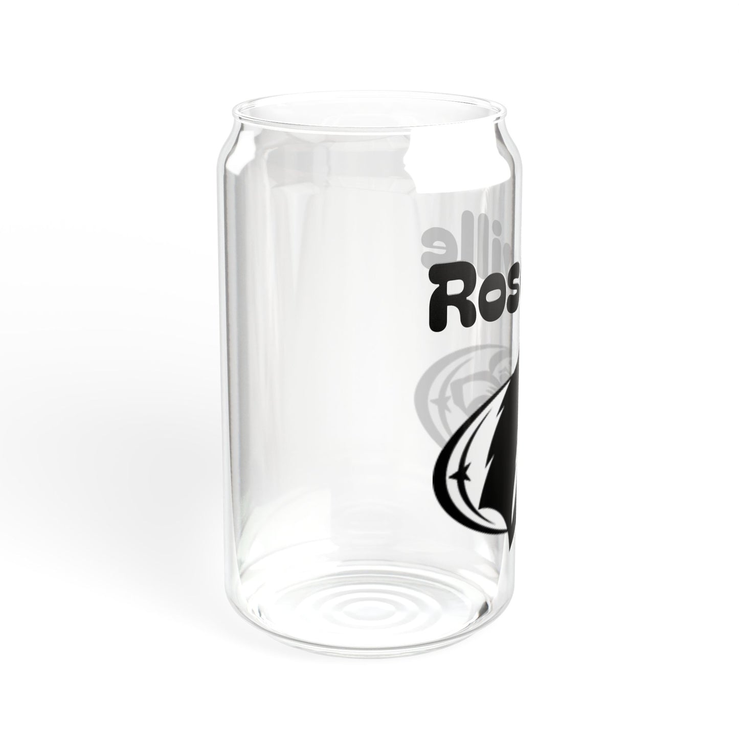 Roseville Raiders 16oz Sipper Glass with Nature-Inspired Design - Eco-Friendly Drinkware
