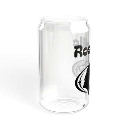Roseville Raiders 16oz Sipper Glass with Nature-Inspired Design - Eco-Friendly Drinkware