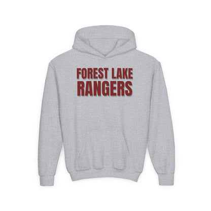 Forest Lake Rangers Youth Hoodie — Ranger Mascot Team Sweatshirt