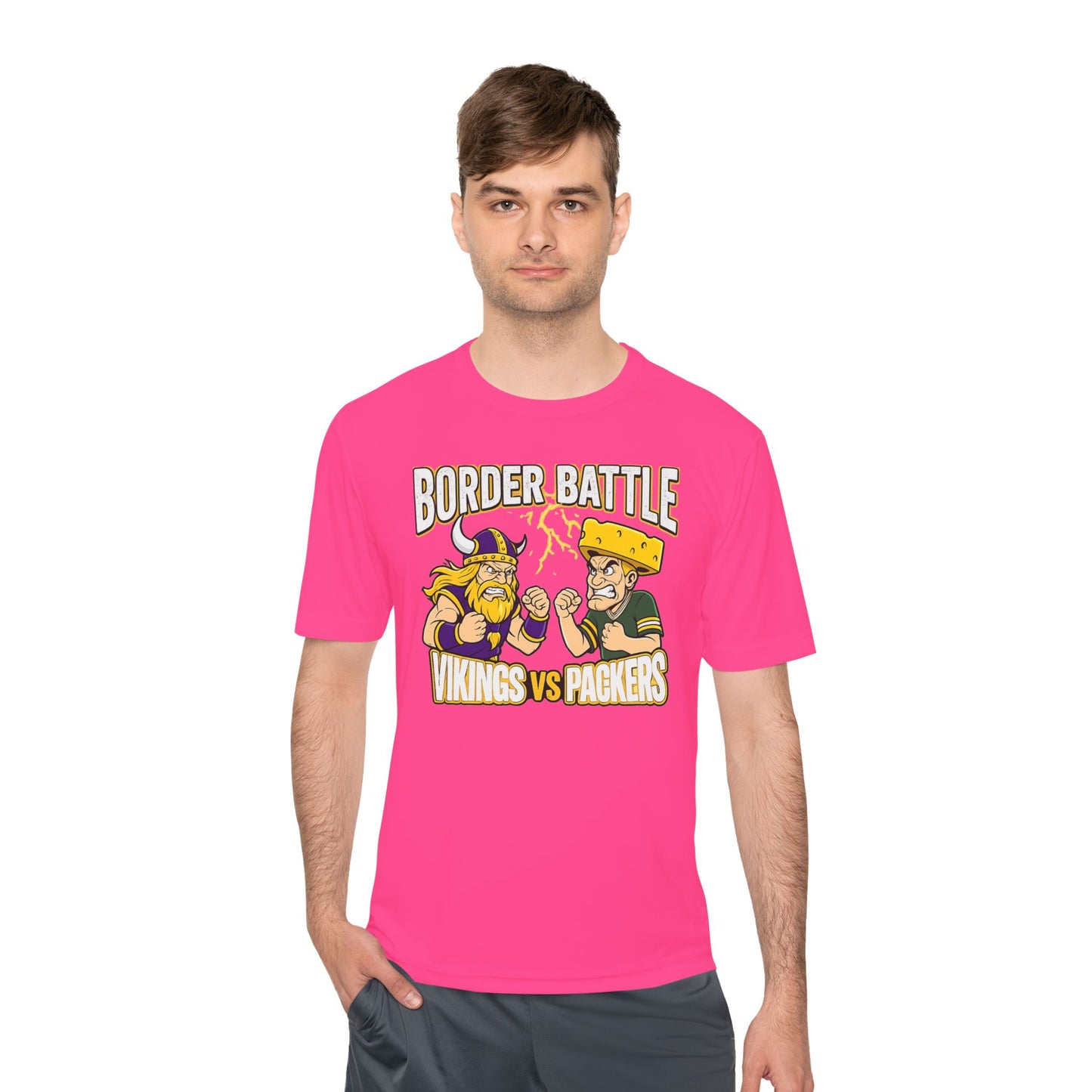 Border Battle Vikings vs Packers Tee — "The Best Seat in the Game Is at the Bar" Sports Rivalry Shirt