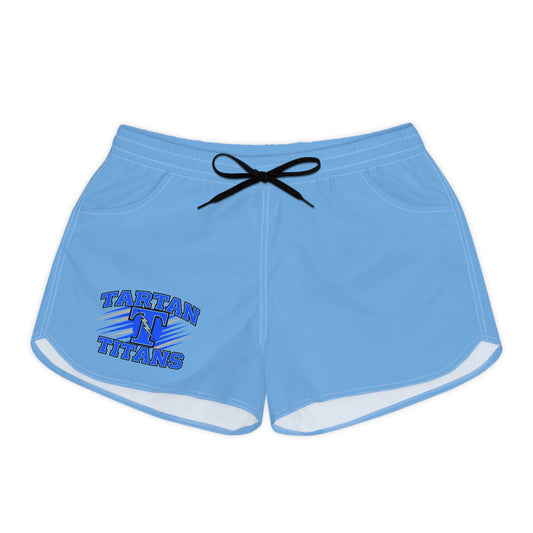 Tartan Titans Women's Light Blue Casual Shorts