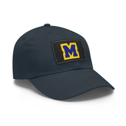 Mahtomedi Zephyrs M Leather Patch Dad Hat