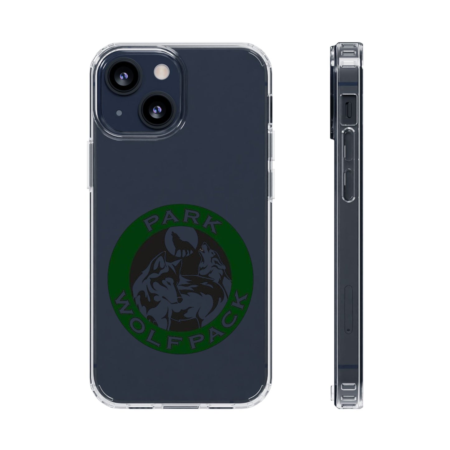 Custom Clear Phone Case - Park Wolfpack Design