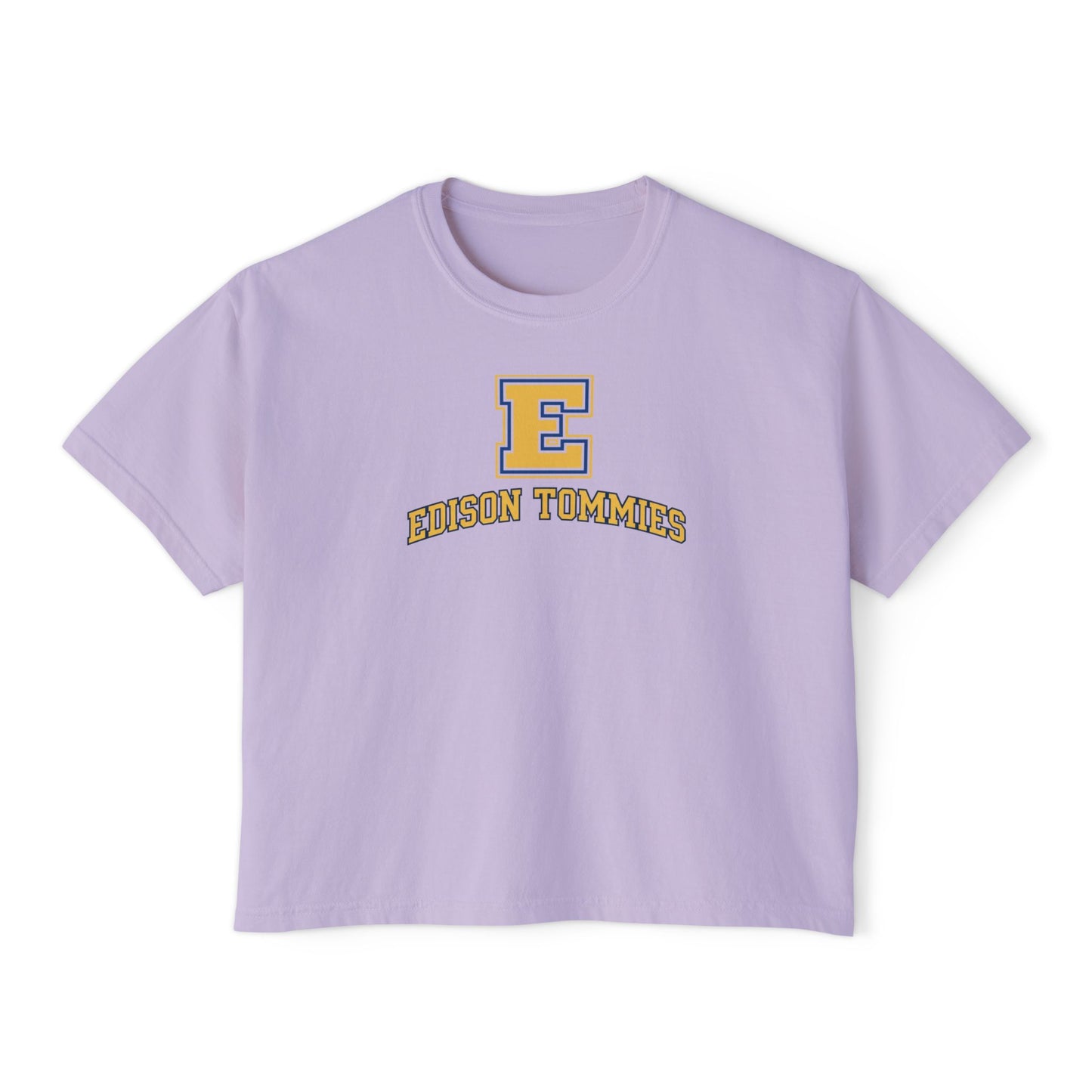 Minneapolis Edison Tommies Casual Boxy Tee - Trendy Women's Top