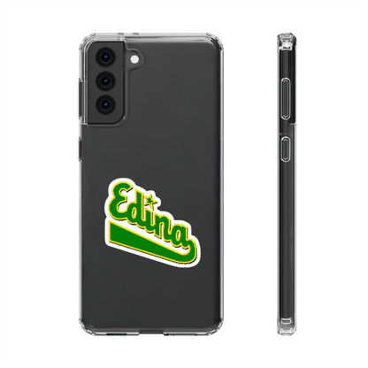 Custom Clear Phone Case with Edina Design - Stylish Protection for Your Smartphone